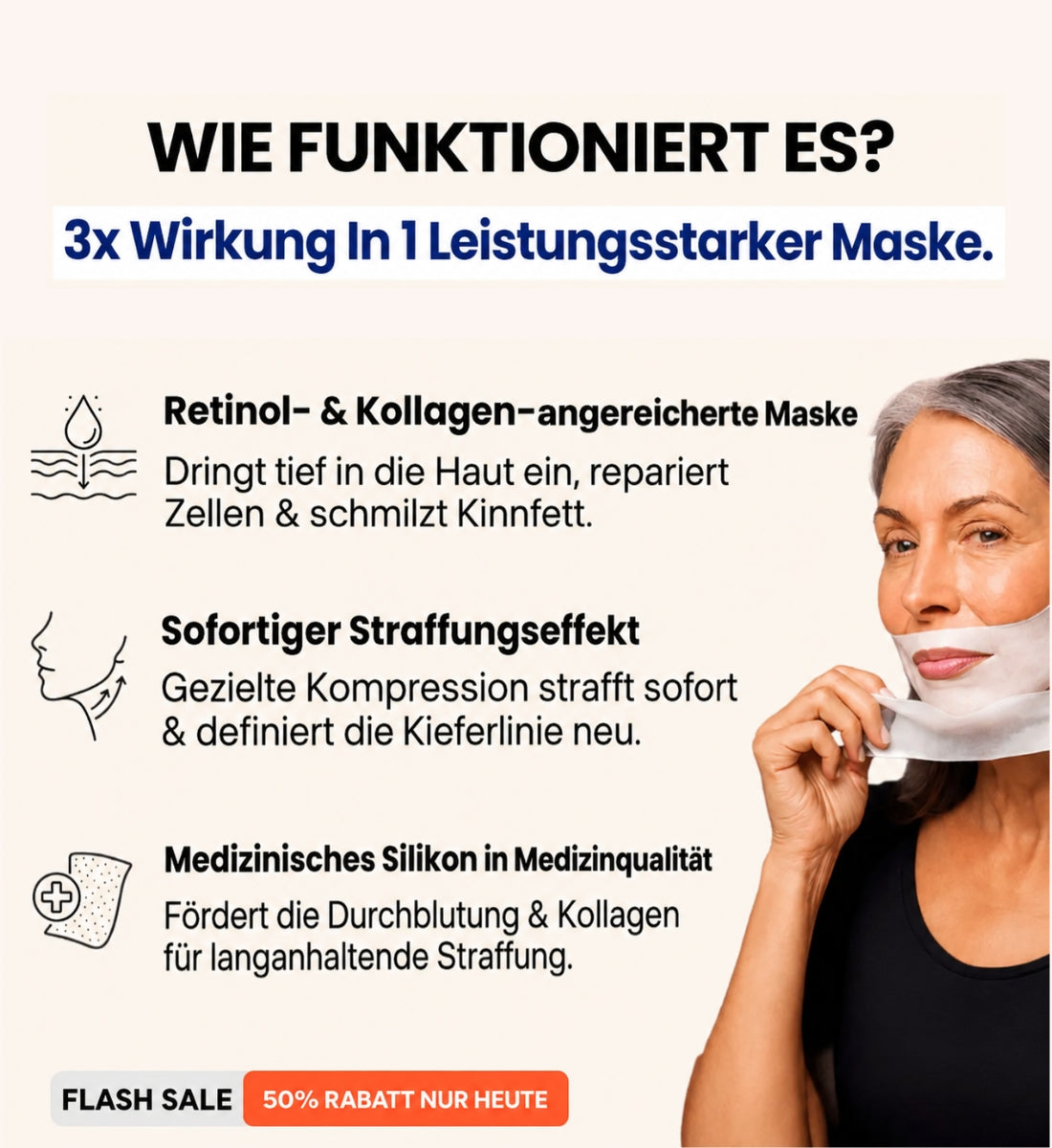Chinology™ Lifting-Maske