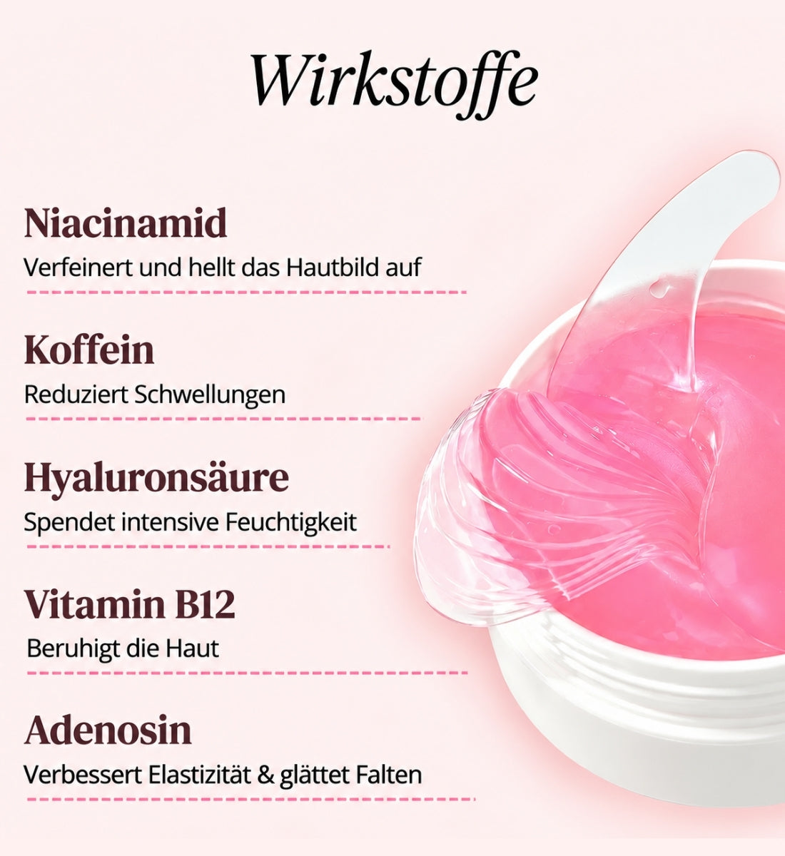Peptid-Kollagen Hydrogel-Augenpads