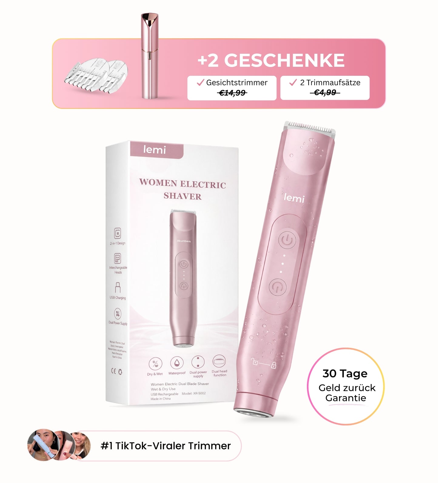 Lemi 2 in 1 Bikini Trimmer