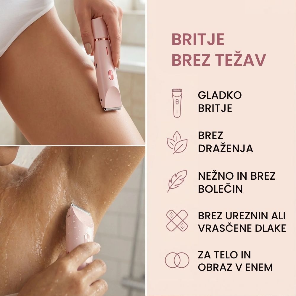 LadyShaver - 2v1 Električni Bikini Brivnik