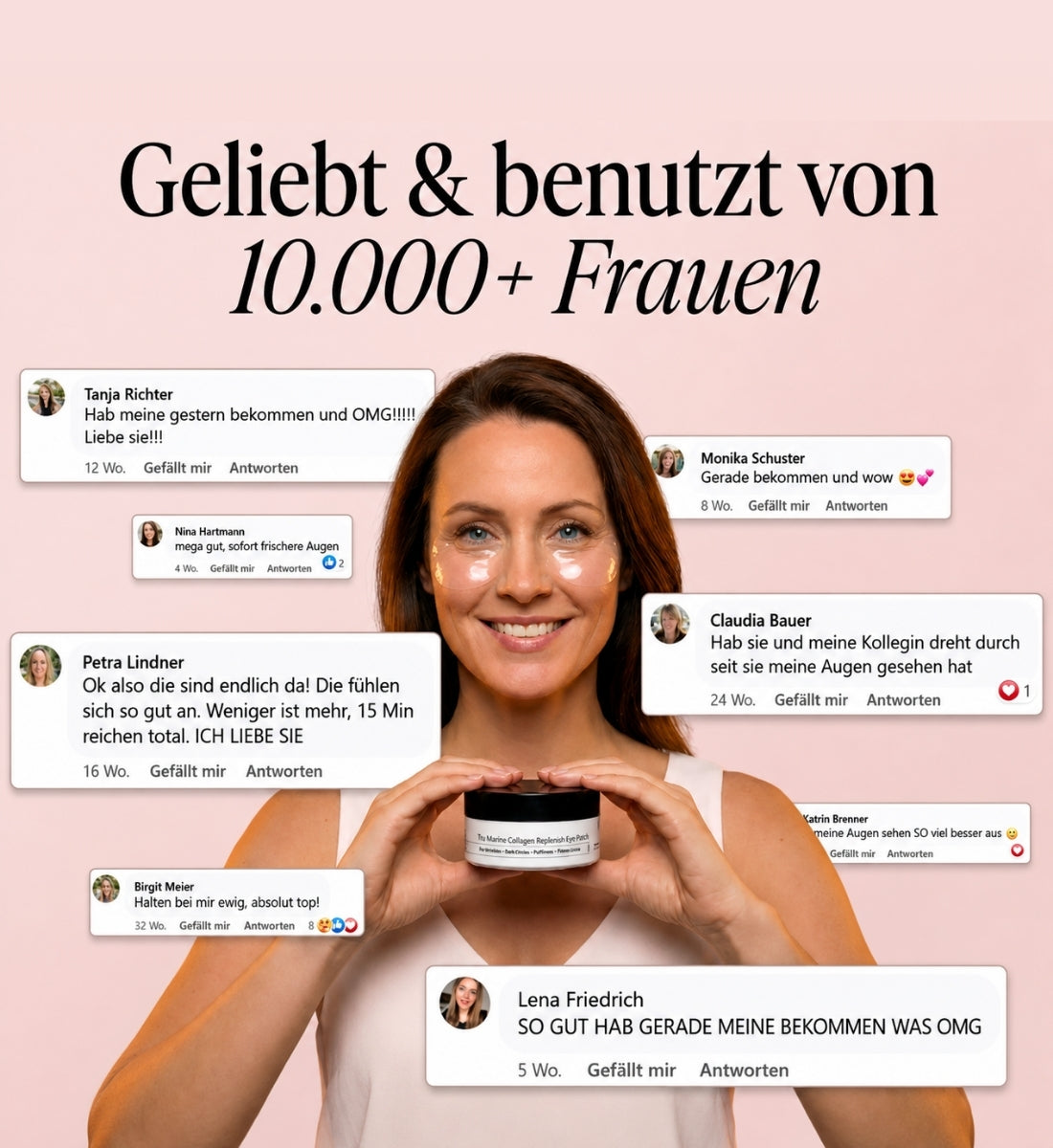 Peptid-Kollagen Hydrogel-Augenpads